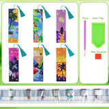 6 Pieces Diamond Art Painting Bookmarks Bohemian Diamond Art Bookmarks for Book Lovers DIY 5D Diamond Bookmark for Home Office School Class Project AUAUY