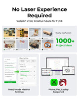 xTool S1 10w Laser Engraver, Acrylic Laser Cutter Machine with Air Assist for Laser Cutter, Laser Cutter Machine with xTool Laser Engraver Enclosure, xTool