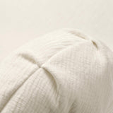 Brabrety Mirod 122'' Extra Large Sectional Sofa Soft Fabric Upholstery, Elegant Curved Design with Three Round Cushions, Supportive Comfort Foam for Ultimate Relaxation (Beige@040) Brabrety