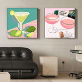 AIBOERL 2 Pack Wine Glass Diamond Art Kits for Adults,Wine Glass 5D Diamond Art Kits,Full Drill DIY Crafts Diamond Painting Kit Adult for Home Decor Gift Diamond Dots 12x12inch AIBOERL