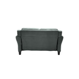 Lifestyle Solutions Harrington Loveseat, Dark Grey Studio Living