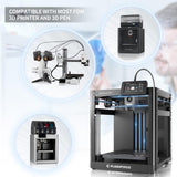 PETG Filament 1.75mm, TINMORRY Rapid PETG-Eco 3D Printer Filament, Compatible with Bambu FDM 3D Printer, 1 KG 1 Spool, Black TINMORRY