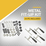 Klutch Steel Welding Table, Heavy Duty Work Bench Steel Construction With 600 Lbs Capacity, Tool Bench (Black) Klutch