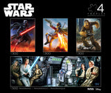 Buffalo Games - Star Wars - 4 x 1 Multipack - Classic Multipack #2 - Multi Piece Jigsaw Puzzle for Adults -Challenging Puzzle Perfect for Game Nights - Finished Size Varies Buffalo Games