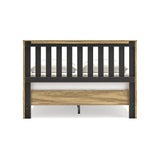 Signature Design by Ashley Bermacy Farmhouse Panel Headboard with Vertical Slat Design, Queen, Light Brown Signature Design by Ashley