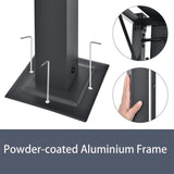 Pergola, 10×10 Outdoor Pergola w/Heavy Duty Aluminum Frame and Retractabble Sun Shade Canopy Shelter for Backyard Deck, Grey gaildon