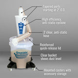 Oneida Air Systems Dust Deputy Deluxe Cyclone Separator Kit with Caster Mounts and Clear Collapse-Proof Bucket for Wet/Dry Shop Vacuums (DD Deluxe Oneida Air Systems