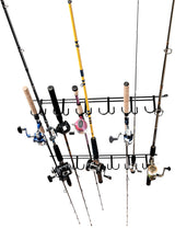 Rack'em 7009 Overhead 12-Rod Fishing Rod Rack, Pack of 1 Rack'em