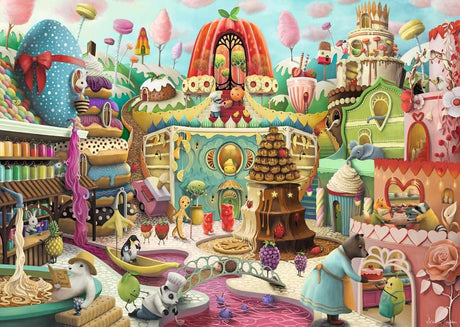 Ravensburger Sweet Street 1000 Piece by Artist Demelsa Puzzle | Unique Piece Design | Softclick Technology | Ideal Gift for Puzzle Enthusiasts Ravensburger