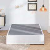 Upcanso 16 Inch King Size Bed Frame with White Skirt Cover, Metal King Bed Frame with Storage, No Box Spring Needed, Heavy Duty, Easy Assembly, Noise Free, Mattress Foundation Upcanso