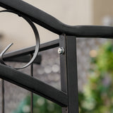 Outsunny 7Ft Garden Arch Arbor, Metal Arch Trellis for Climbing Vines, Garden Archway for Wedding, Bridal Party, Ceremony Outsunny