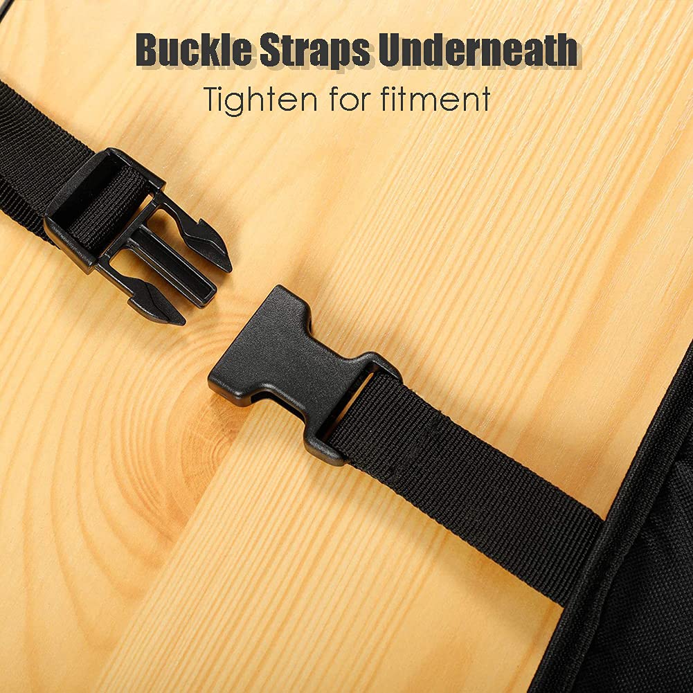 COOSOO Shuffleboard Table Cover Waterproof Outdoor 9FT 12FT 14 FT Shuffleboard Table Cover Weather Resistant Dustproof Furniture Protective Black COOSOO