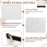 Sanwuta 20 Pcs Large Blank Canvas Tote Bags and Makeup Bags Blank Reusable Grocery Bags Canvas Bags with Handles(Black and White) Sanwuta