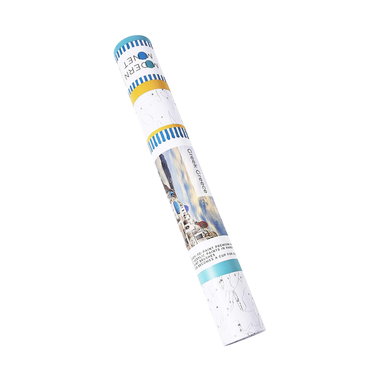 Modern Monet Greek Greece Paint by Numbers Kits for Adults, 16x20. As Seen On Shark Tank Modern Monet