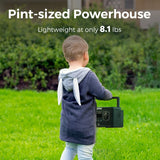 OUPES Exodus 600 Portable Power Station 600W, 256Wh Solar powered Generator with 2 AC Outlets(1200W peak), Full Recharge in 1 Hrs LifePO4 Battery Generator for Camping OUPES