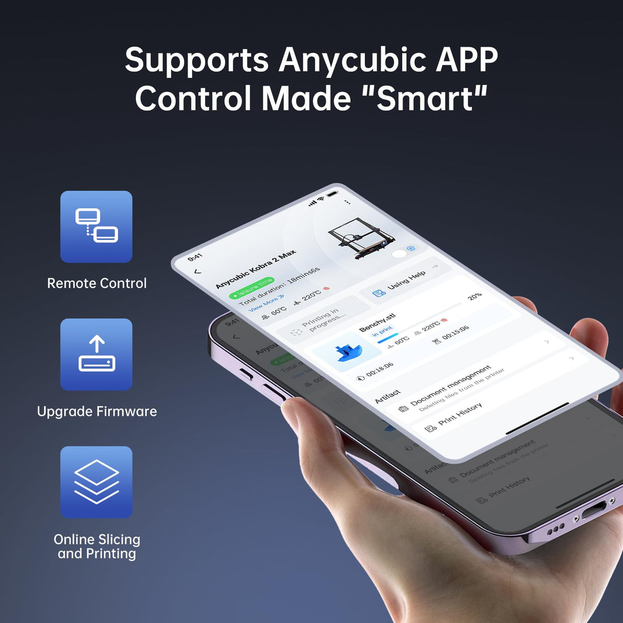 Anycubic Kobra 2 Max 3D Printer, 88L Large 500mm/s Printing Volume with Auto Leveling, Vibration Compensation & Flow Control for Enhanced Print Quality ANYCUBIC