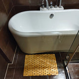 HJJKKH Bath Mat Rayon Derived from Bamboo 15.7X 23.6 inches, Non Slip and Foldable Floor Shower Bath Mat for Bathroom, Bathtub, Shower, Sauna, Hot Tub HJJKKH