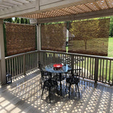 Bamboo Window Shades Outdoor Blackout Bamboo Roller Blinds,28x72in 38x64in 48x48in 64x64in 72x72in Cordless Roll Up Shade for Patio Balcony Porch Privacy Retro Bamboo Curtains (Size : W 64inxH 60in) WZLSQLTY