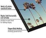 Americanflat Front Loading 8x10 Picture Frames in Black - Set of 6 - Thin Photo Frames with Shatter-Resistant Glass and Pop-In Easel Stand for Horizontal and Vertical Display Americanflat