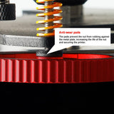 5Aplusreprap Heatbed Leveling 4Pcs Aluminum Hand Twist Leveling Nut with 4Pcs Hot Bed Die Springs for Ender 3/Ender 3 Pro, Ender 5/Ender 5 Plus/Ender 5 Pro, CR-10, CR10S/CR 10S Pro 3D Printer SAPLUSREPRAP