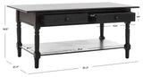 Safavieh American Homes Collection Boris Distressed Black Coffee Table Safavieh