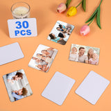 Guiqulai 30PCS Sublimation Magnet Blanks 4x3 inch, DIY Sublimation Refrigerator Magnet Personalized Sublimation Blanks Bulk Decorative Sublimation Magnets for Home Fridge Microwave Oven Door Guiqulai