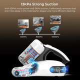 JIGOO Mattress Vacuum Cleaner : UV Bed Vacuum Cleaner 500W 13Kpa Strong Suction, High Heating Tech, Deep Cleaning Bed Vacuum for Sofa/Bed/Fabric Surface(Corded,120V) JIGOO