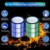 Potanro 6 Rolls Heat Resistant Tape Heat Tape Rolls Adhesive Transfer Tape for Heat Sublimation Press Vinyl,No Residue (20mm x 16m) Potanro