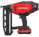 CRAFTSMAN V20 Cordless Finish Nailer Kit, Nail Gun, 16GA, 2-1/2 Nails, Battery and Charger Included (CMCN616C1) CRAFTSMAN