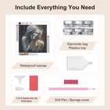 SJUTOUCI Broken Mask Diamond Painting Kits for Adults, Diamond Art Kits for Beginners, 5D Round Diamond Dots Gem Art Craft for Home Wall Decor 12x12 inch, Abstract SJUTOUCI