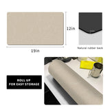 Coffee Maker Mat for Countertops, Coffee Bar Accessories Fit Under Coffee Machine Mat 19"x12"Rubber Backed Coffee Pots - Table Mat Under Appliance, Kitchen Counter Coffee Dish Drying Mat, Marble Beige Golener