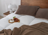 QUEEN ROSE Mattress Topper Queen, Extra Soft Pillow Top Mattress Topper Queen for Firm Bed, Thick Baffle Box Cooling Cloud-Like Down Alternative Filled, Back Pain Relief, White QUEEN ROSE