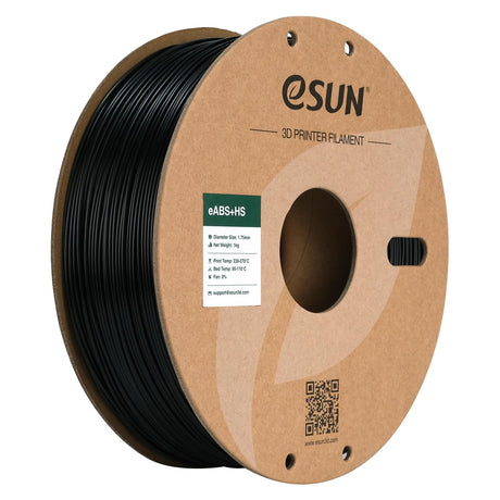 eSUN High Speed ABS+ Filament 1.75mm, Excellent Layer Adhesion 3D Printer Filament Speedy ABS Plus for Fast Printing, 1KG Spool (2.2 LBS) 3D Printing Filament for 3D Printers, Black eSUN
