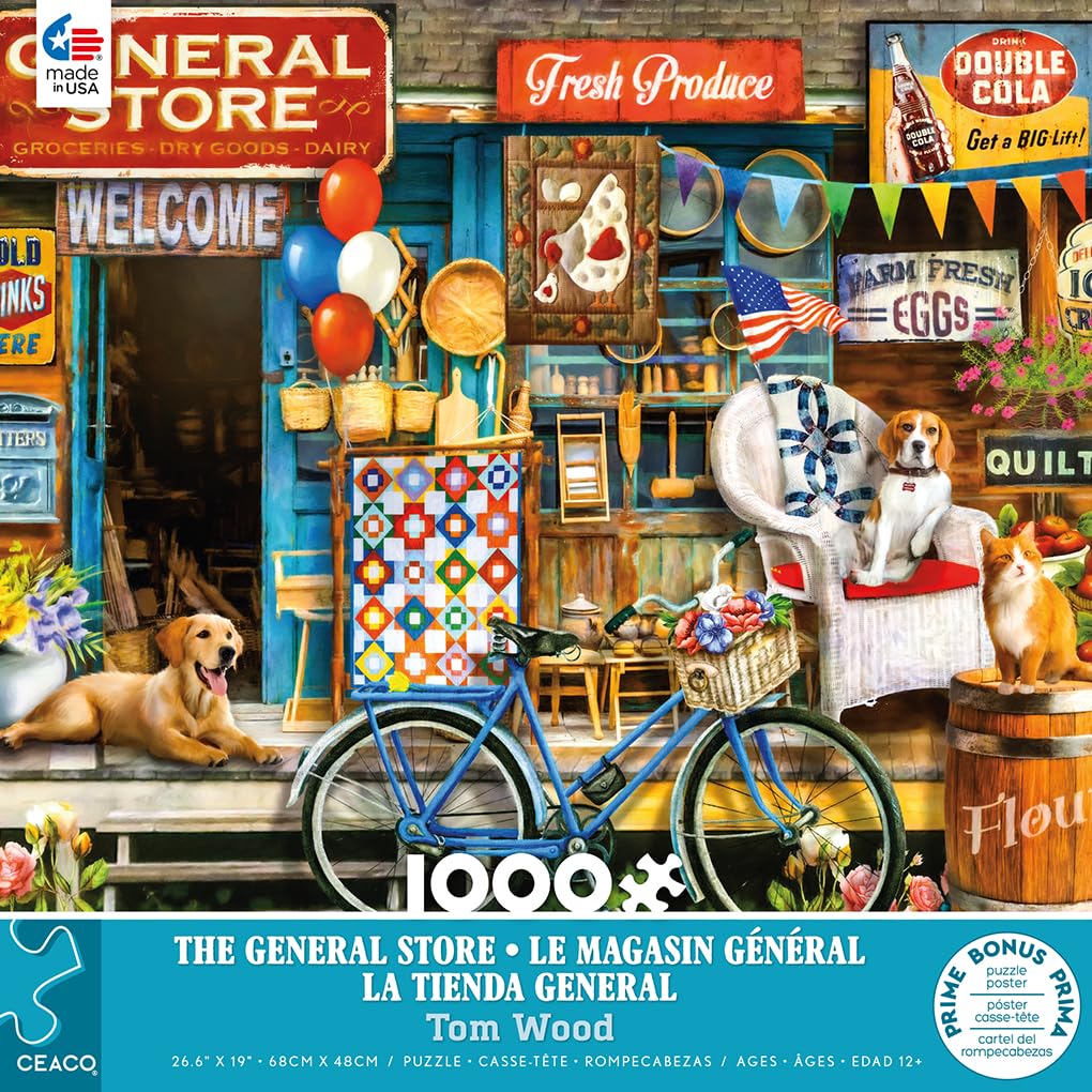 Ceaco - Tom Wood - The General Store - 1000 Piece Jigsaw Puzzle Ceaco