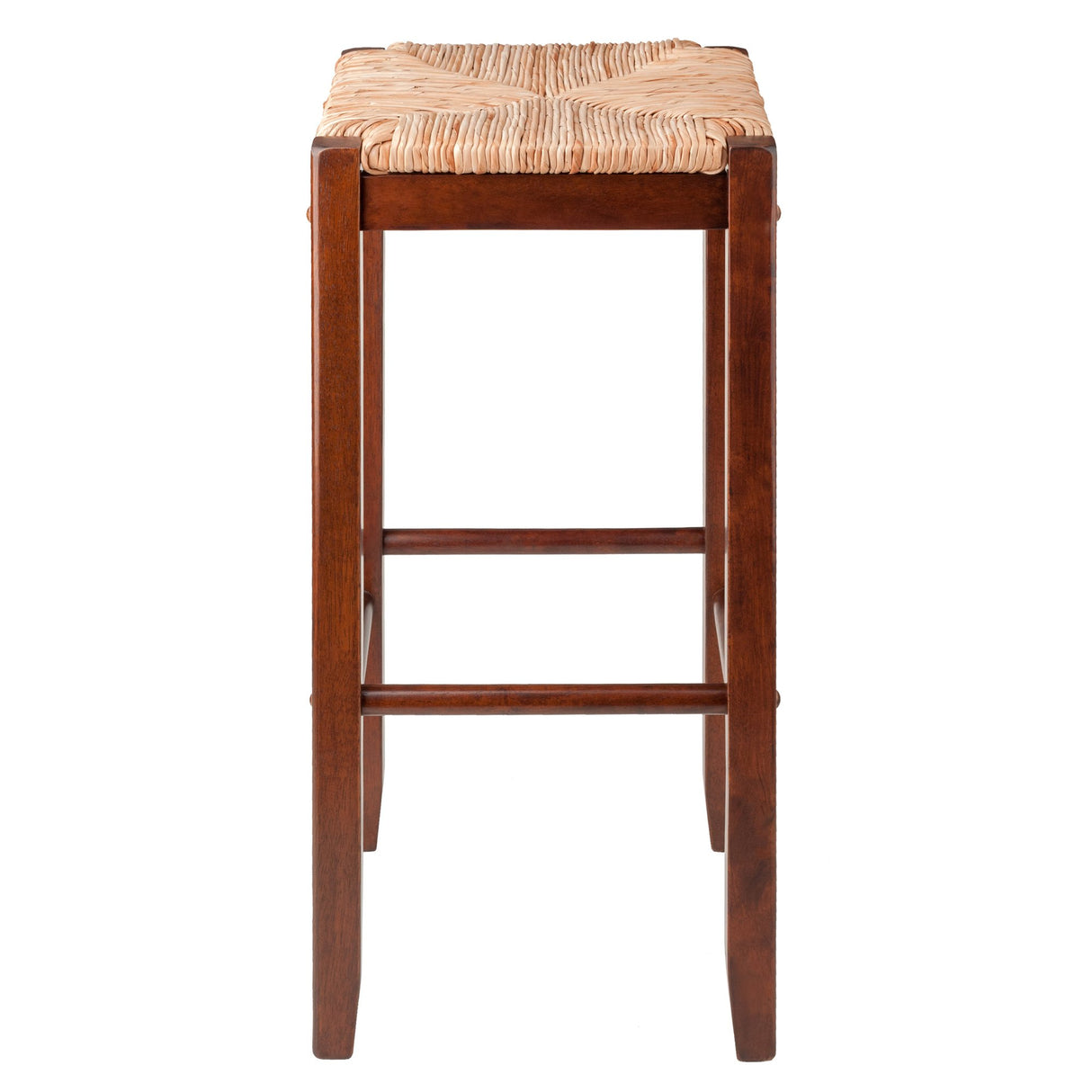 Winsome Bar Stools Rush Seat Kaden Set, Walnut, 29", 2 Piece Winsome