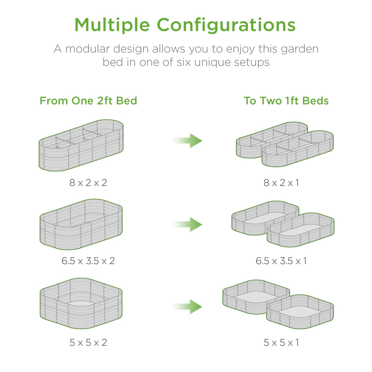 Best Choice Products 8x2x2ft Metal Raised Garden Bed, Oval Outdoor Deep Root Planter Box for Vegetables, Herbs w/ 4 Support Bars, 215 Gal Capacity - Charcoal Best Choice Products