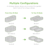 Best Choice Products 8x2x2ft Metal Raised Garden Bed, Oval Outdoor Deep Root Planter Box for Vegetables, Herbs w/ 4 Support Bars, 215 Gal Capacity - Charcoal Best Choice Products