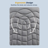 Twin Mattress Pad Waterproof - Ergonomic Quilted Fitted Twin Mattress Topper, 5-Layers Noiseless Washable Mattress Protector Cover with 8"-21" Deep Pocket (Grey, 39x75) UNIKOME