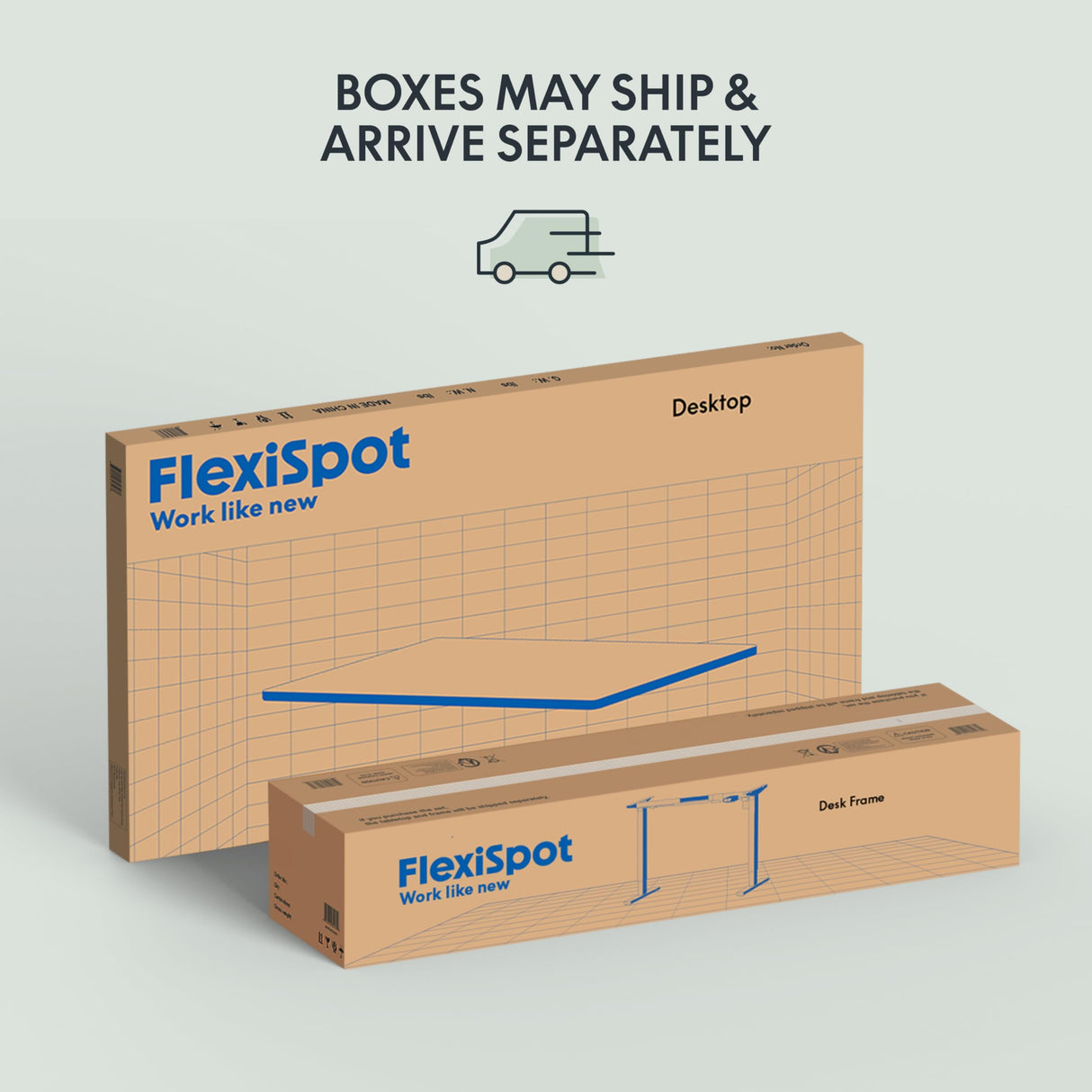 FLEXISPOT Electric Height Adjustable Standing Desk Heavy Duty Steel Stand Up Desk Frame w/Automatic Smart Keypad (Black Frame + 60 in White Top 2 Packages) FLEXISPOT