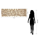 Empire Art Direct Textured II Rugged Blocks with Gold Leaf, 3D Wood Wall Art, Ready to Hang, 72" x 22", Living Room,Bedroom Empire Art Direct