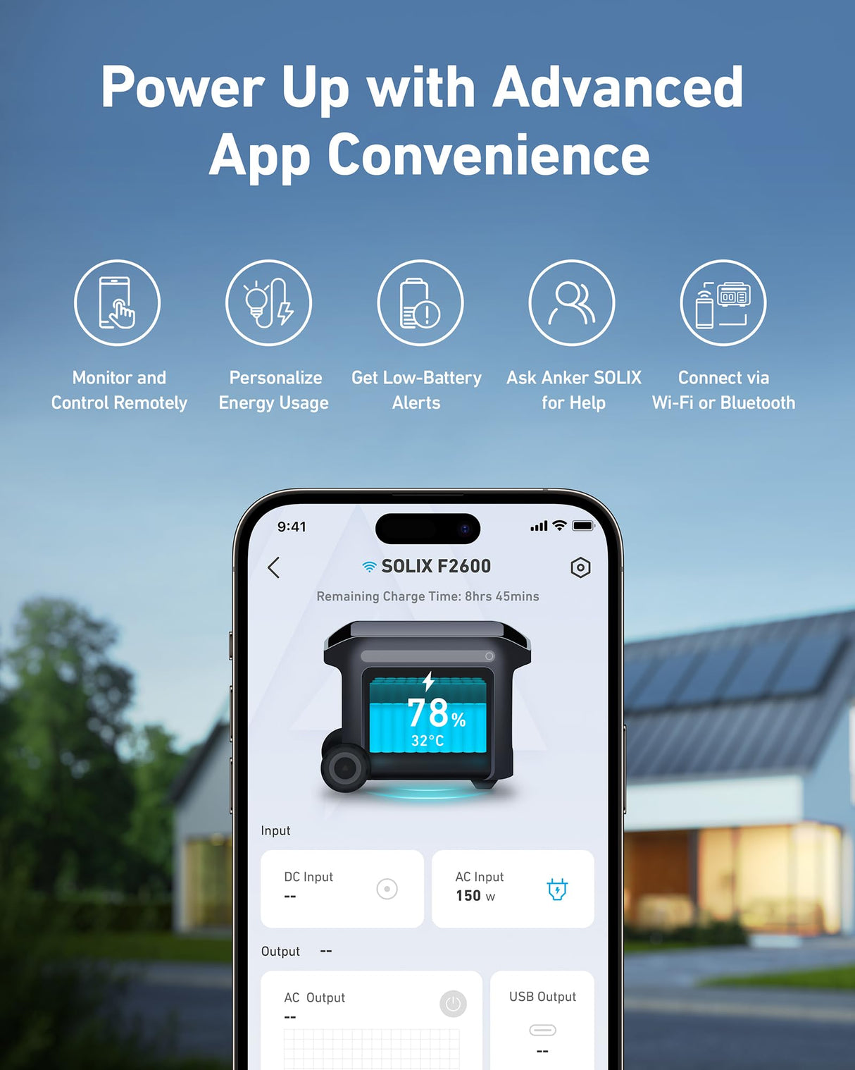 Anker SOLIX F2600 Portable Power Station, 2400W (Peak 3600W) Solar Generator, GaNPrime Battery Generators for Home Use, 2560Wh LiFePO4 Power Station for Outdoor Camping, and RVs (Solar Panel Optional) (Renewed) Anker