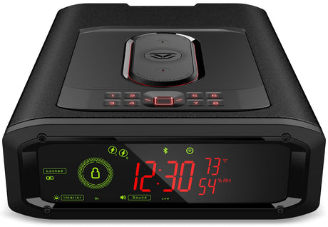 VAULTEK DS5i Smart Station™ Biometric Smart Safe with Dual Wireless Phone Charger + Auto Open Drawer + Bluetooth Safe Management (Covert Black) VAULTEK