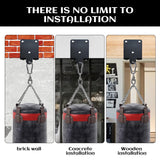 Punching Bag Hanger Heavy Duty Beam Mount for Heavy Bag 360° Rotation Ceiling Mount Bracket Wood Beam Hook with Spring Ideal for Boxing Muay Thai Aerial Yoga and Home Gym Training Yoiilifee