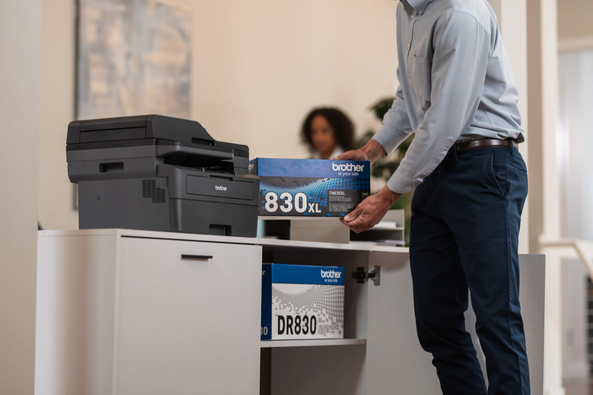 Brother Genuine TN830XL Black High Yield Printer Toner Cartridge - Print up to 3,000 Pages(1) Brother