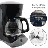 12-Cup Replacement Coffee Carafe Compatible with Mr. Coffee Coffee maker Pot, Replace Part# PLD12 PLD12-RB Series, Black Handle Cestlaive