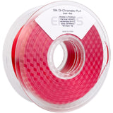 EIBOS Silk Di-Chromatic PLA 3D Printer Filament, Dual-Color Gradient Color PLA 1.75mm, Silk Shiny Color 3D Printing Filament 1kg / 2.2lbs, Gold Red EIBOS