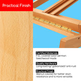 MEEDEN Large H-Frame Easel, Easel Stand for Painting, Painting Easels, Easel Stand for Display, Solid Beechwood Wooden Easels for Painting Canvas, Holds Canvases Up to 78", Natural Color MEEDEN