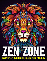 ZEN ZONE MANDALA COLORING BOOK FOR ADULTS: 50 Premium Mandalas for Relaxation and Stress Relief (Crafted Inspirations Publishing) WoodArtSupply