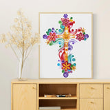 Uniquilling Quilling Kits Paper Quilling Kit for Adults Beginner, 16 * 20in Cross with Paper Quilling Tools& Using Manual, DIY Kits for Adults Paper Filigree Painting Kits Wall Art Decor Uniquilling