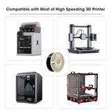 eSUN Basic PLA Refilament 1.75mm and Upgarded eSpool+ Set, Reusable and Removable Filament Spool Replacement with 3D Printer Refill Basic PLA, 1KG Spoolless 3D Printing Filament, Blue eSUN